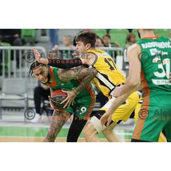 Of Cedevita Olimpija in action during ABA league regular season basketball match between Cedevita Olimpija and Split in Stozice, Arena, Ljubljana, Slovenia on November 6, 2021