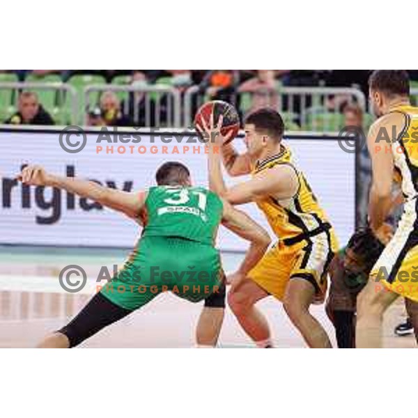 Of Cedevita Olimpija in action during ABA league regular season basketball match between Cedevita Olimpija and Split in Stozice, Arena, Ljubljana, Slovenia on November 6, 2021
