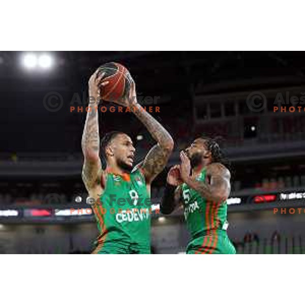 Of Cedevita Olimpija in action during ABA league regular season basketball match between Cedevita Olimpija and Split in Stozice, Arena, Ljubljana, Slovenia on November 6, 2021