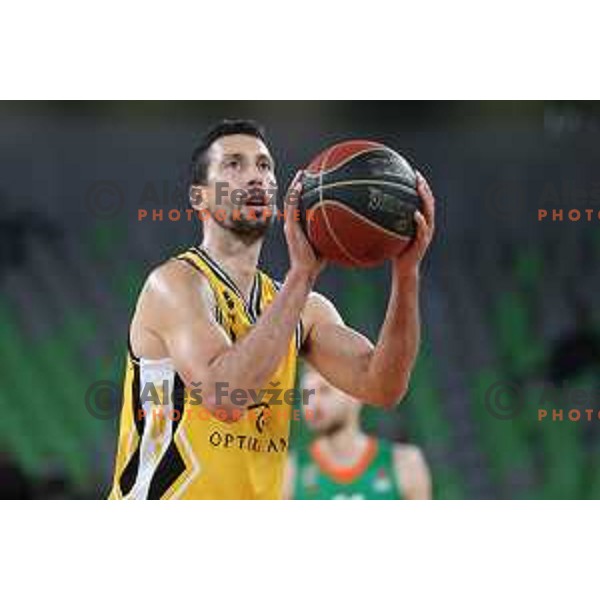 Of Cedevita Olimpija in action during ABA league regular season basketball match between Cedevita Olimpija and Split in Stozice, Arena, Ljubljana, Slovenia on November 6, 2021