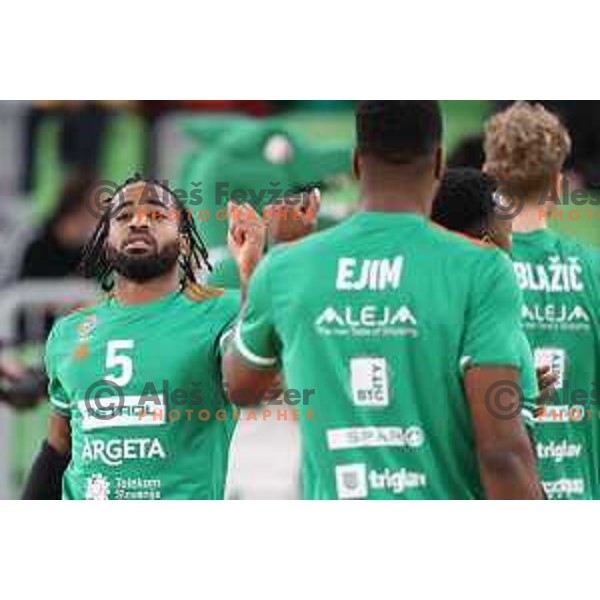 Of Cedevita Olimpija in action during ABA league regular season basketball match between Cedevita Olimpija and Split in Stozice, Arena, Ljubljana, Slovenia on November 6, 2021