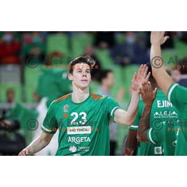 Of Cedevita Olimpija in action during ABA league regular season basketball match between Cedevita Olimpija and Split in Stozice, Arena, Ljubljana, Slovenia on November 6, 2021