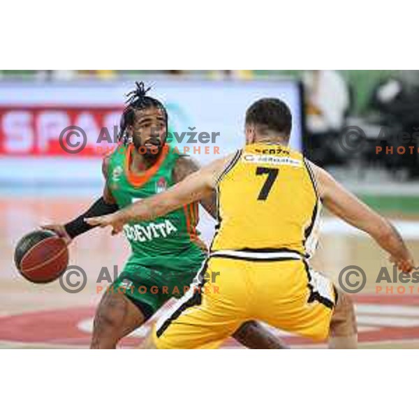 Of Cedevita Olimpija in action during ABA league regular season basketball match between Cedevita Olimpija and Split in Stozice, Arena, Ljubljana, Slovenia on November 6, 2021