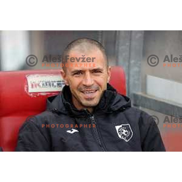Head coach of Bravo Dejan Grabic during Prva Liga Telemach football match between Bravo and Maribor in Ljubljana, Slovenia on November 6, 2021