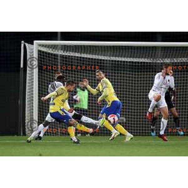 Stjepan Ostrek in action during Prva Liga Telemach football match between Koper and Tabor CB 24 Sezana in Koper, Slovenia on November 6, 2021