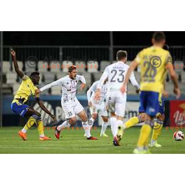 In action during Prva Liga Telemach football match between Koper and Tabor CB 24 Sezana in Koper, Slovenia on November 6, 2021
