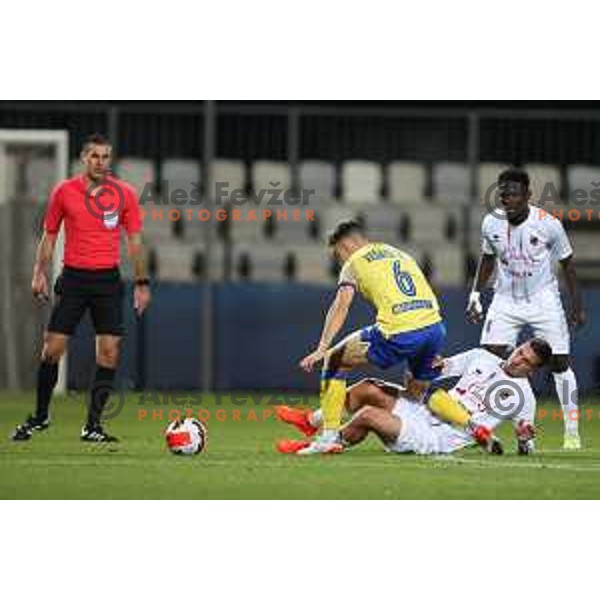 Luka Vesner Ticic in action during Prva Liga Telemach football match between Koper and Tabor CB 24 Sezana in Koper, Slovenia on November 6, 2021