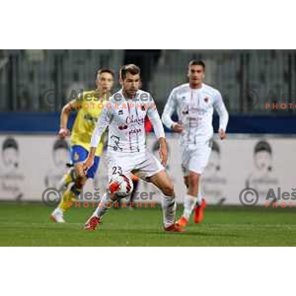 Marko Krivicic in action during Prva Liga Telemach football match between Koper and Tabor CB 24 Sezana in Koper, Slovenia on November 6, 2021