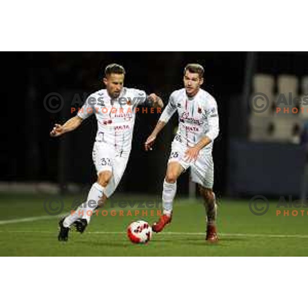 Erik Salkic in action during Prva Liga Telemach football match between Koper and Tabor CB 24 Sezana in Koper, Slovenia on November 6, 2021