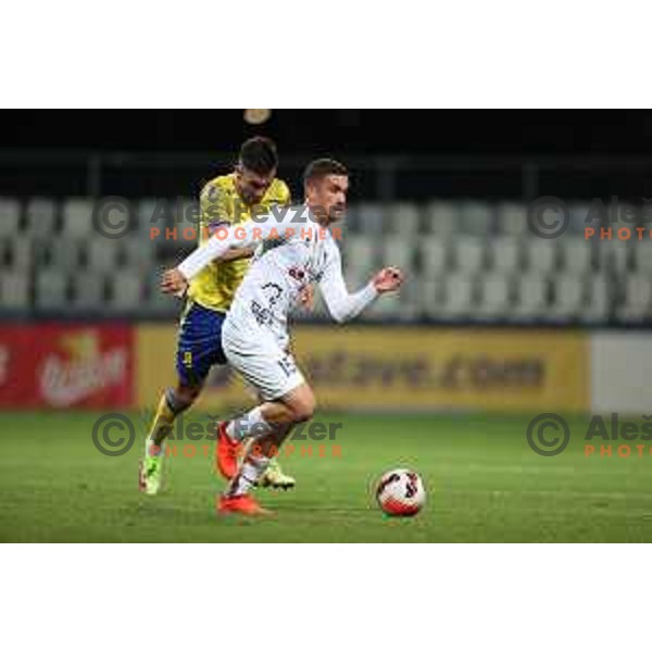 Til Mavretic in action during Prva Liga Telemach football match between Koper and Tabor CB 24 Sezana in Koper, Slovenia on November 6, 2021