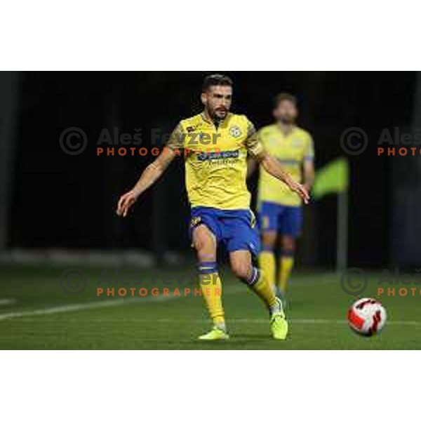 Aleksander Rajcevic in action during Prva Liga Telemach football match between Koper and Tabor CB 24 Sezana in Koper, Slovenia on November 6, 2021