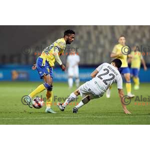 Anthony Parris in action during Prva Liga Telemach football match between Koper and Tabor CB 24 Sezana in Koper, Slovenia on November 6, 2021