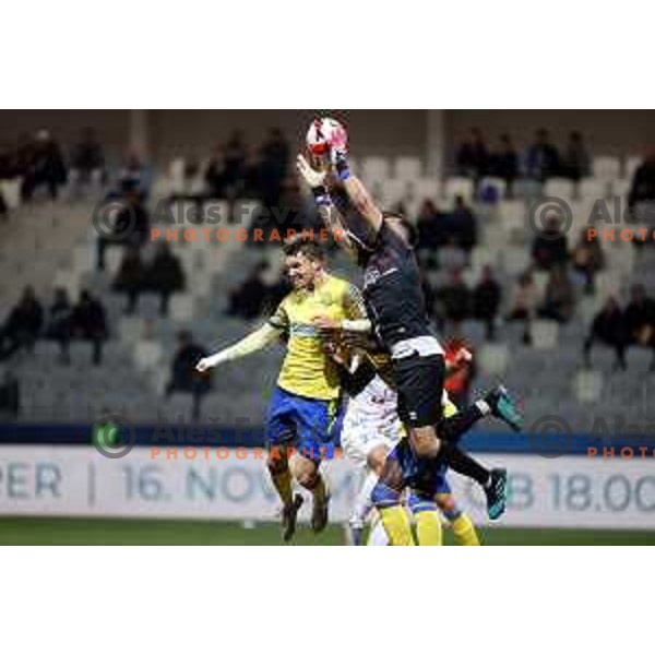 Jan Koprivec in action during Prva Liga Telemach football match between Koper and Tabor CB 24 Sezana in Koper, Slovenia on November 6, 2021