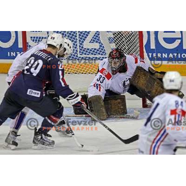 Kristan of Slovenia at IIHF World championship 2008 preliminary round group B, played in Halifax, Nova Scotia, Canada May 4th 2008. USA beat Slovenia 5:1. Photo by Ales Fevzer 