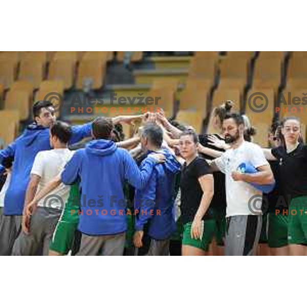 Aleksandra Kroselj of Slovenia Women\'s Basketball team during practice session in Kodeljevo hall, Ljubljana, Slovenia on November 8, 2021
