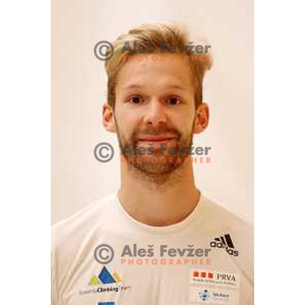 Anze Peharc of Slovenia free-climbing team during practice session at Climbing Ranch in Radovljica, Slovenia on November 4, 2021