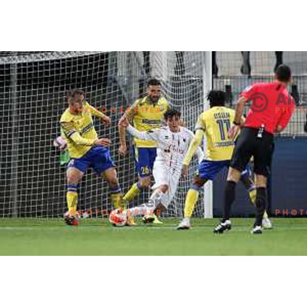 Aleksander Rajcevic in action during Prva Liga Telemach football match between Koper and Tabor CB 24 Sezana in Koper, Slovenia on November 6, 2021