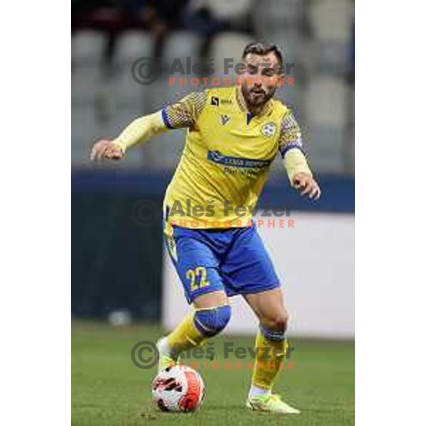 Maks Barisic in action during Prva Liga Telemach football match between Koper and Tabor CB 24 Sezana in Koper, Slovenia on November 6, 2021