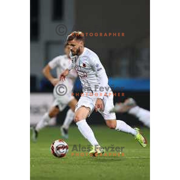 Dominik Mihaljevic in action during Prva Liga Telemach football match between Koper and Tabor CB 24 Sezana in Koper, Slovenia on November 6, 2021