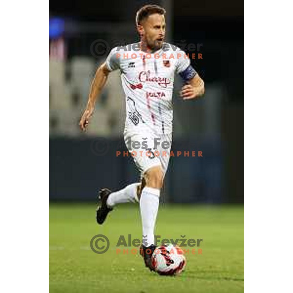 Erik Salkic in action during Prva Liga Telemach football match between Koper and Tabor CB 24 Sezana in Koper, Slovenia on November 6, 2021