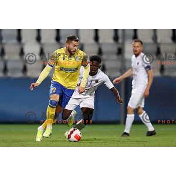 Maks Barisic in action during Prva Liga Telemach football match between Koper and Tabor CB 24 Sezana in Koper, Slovenia on November 6, 2021