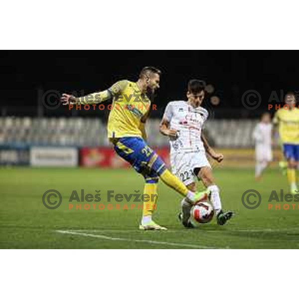 Maks Barisic in action during Prva Liga Telemach football match between Koper and Tabor CB 24 Sezana in Koper, Slovenia on November 6, 2021