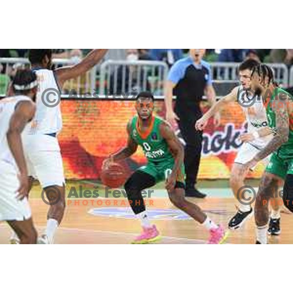 Jacob Pullen of Cedevita Olimpija in action during 7days EuroCup regular season basketball match between Cedevita Olimpija and Ratiopharm Ulm in Stozice, Arena, Ljubljana, Slovenia on November 10, 2021