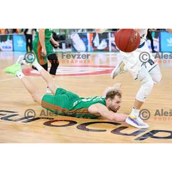 Jaka Blazic in action during 7days EuroCup regular season basketball match between Cedevita Olimpija and Ratiopharm Ulm in Stozice, Arena, Ljubljana, Slovenia on November 10, 2021