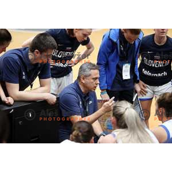 Georgios Dikaioulakos, head coach of Slovenia during FIBA Women’s EuroBasket 2023 Qualifiers basketball match between Slovenia and Turkey in Ljubljana, Slovenia on November 11, 2021