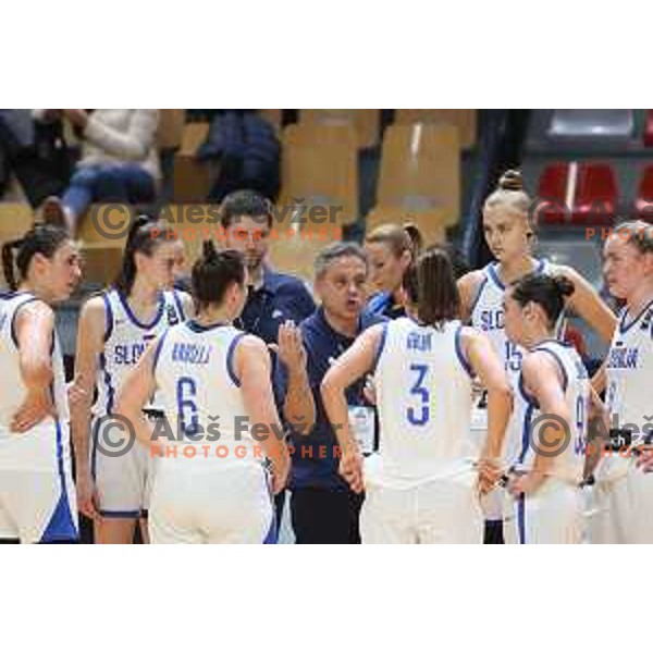 Georgios Dikaioulakos, head coach of Slovenia during FIBA Women’s EuroBasket 2023 Qualifiers basketball match between Slovenia and Turkey in Ljubljana, Slovenia on November 11, 2021