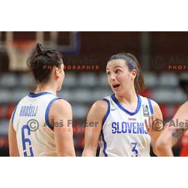 Teja Oblak of Slovenia in action during FIBA Women’s EuroBasket 2023 Qualifiers basketball match between Slovenia and Turkey in Ljubljana, Slovenia on November 11, 2021