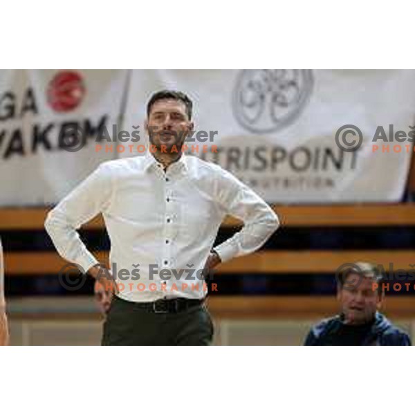 in action during Nova KBM league basketball match between Nutrispoint Ilirija and ECE Triglav in Tivoli Hall, Ljubljana, Slovenia on November 12, 2021