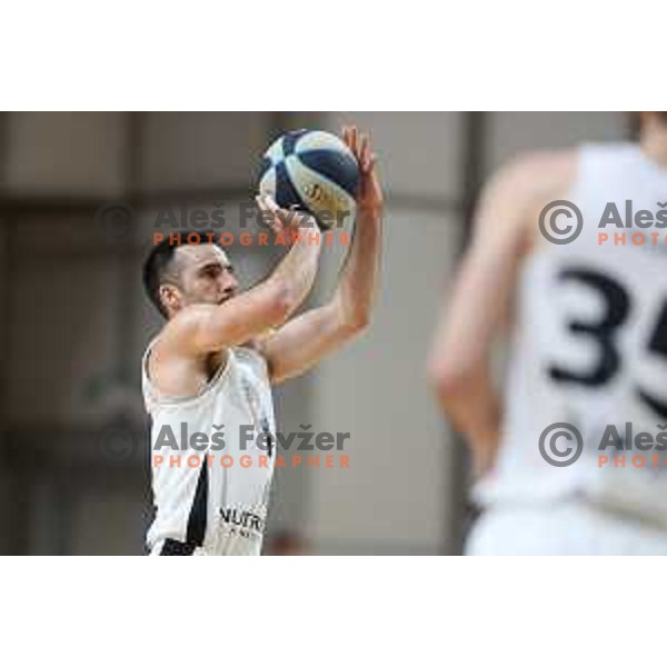 in action during Nova KBM league basketball match between Nutrispoint Ilirija and ECE Triglav in Tivoli Hall, Ljubljana, Slovenia on November 12, 2021