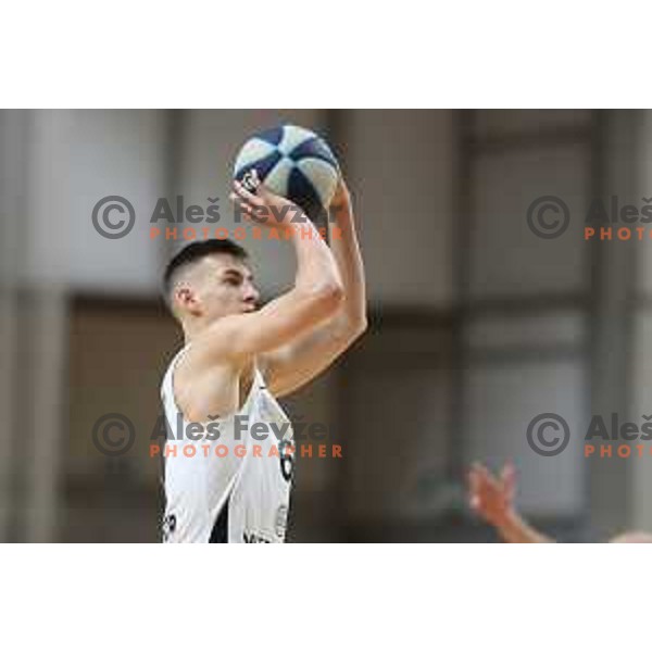 in action during Nova KBM league basketball match between Nutrispoint Ilirija and ECE Triglav in Tivoli Hall, Ljubljana, Slovenia on November 12, 2021
