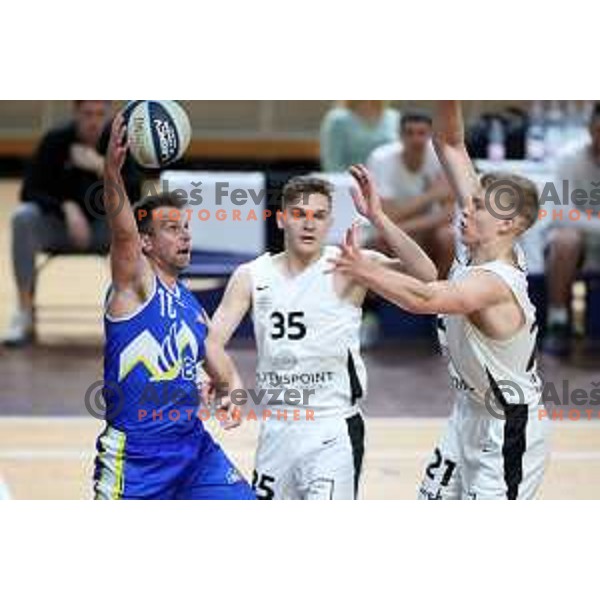 in action during Nova KBM league basketball match between Nutrispoint Ilirija and ECE Triglav in Tivoli Hall, Ljubljana, Slovenia on November 12, 2021
