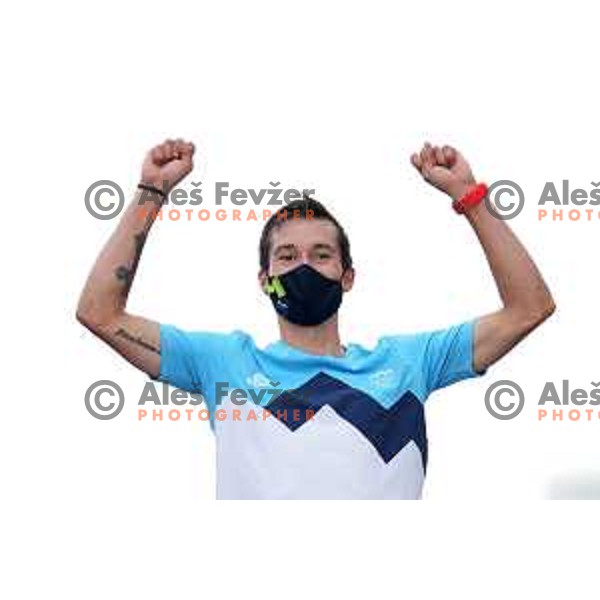 Primoz Roglic (SLO) Olympic Time Trial champion (44.2 km) at Fuji International Speedway at Tokyo 2020 Summer Olympic Games, Japan on July 28, 2021