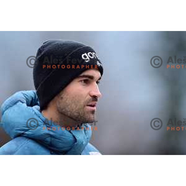 Robert Hrgota, head coach of of Slovenia ski-jumping team during practice session in Planica, Slovenia on November 16, 2021
