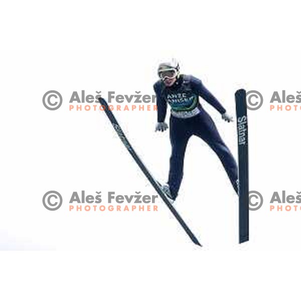 Anze Lanisek of Slovenia ski-jumping team during practice session in Planica, Slovenia on November 16, 2021