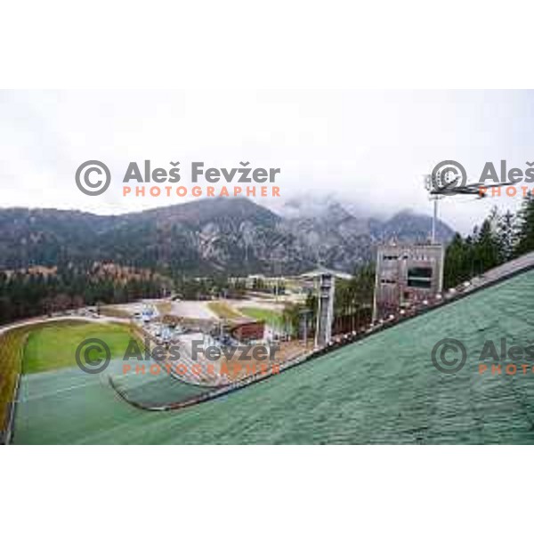Slovenia ski-jumping team practice session in Planica, Slovenia on November 16, 2021