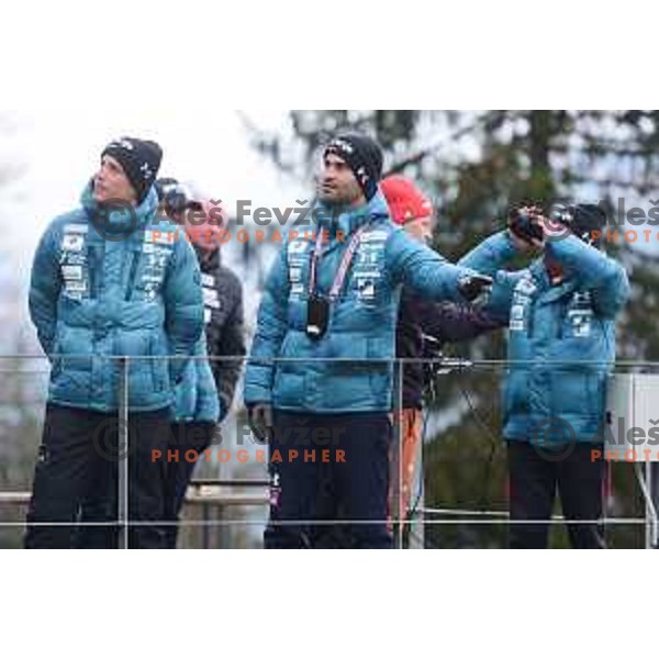 Robert Hrgota, head coach of of Slovenia ski-jumping team during practice session in Planica, Slovenia on November 16, 2021