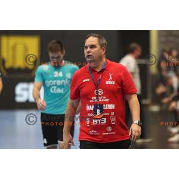 Branko Tamse during EHF European league match between Gorenje Velenje and Nexe in Velenje, Slovenia on November 16, 2021