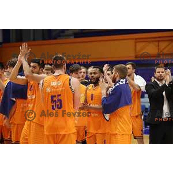 Carlbe Ervin in action during Nova KBM league match between Helios Suns and Krka in Domzale, Slovenia on November 16, 2021