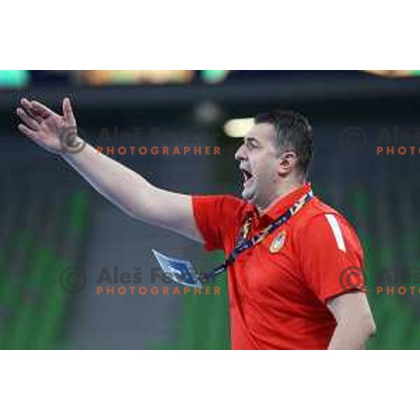 Florentin Pera during EHF Champions League Women 2021-2022 handball match between Krim Mercator (SLO) and CSKA (RUS) in Ljubljana, Slovenia on November 20, 2021