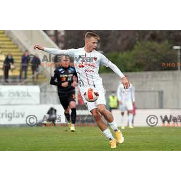  in action during Prva Liga Telemach football match between Tabor CB 24 Sezana and Bravo in Sezana, Slovenia on November 21, 2021
