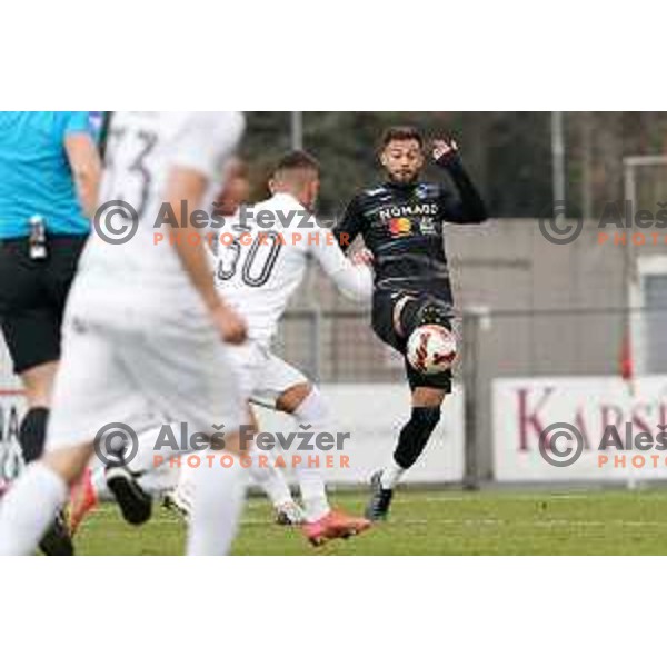  in action during Prva Liga Telemach football match between Tabor CB 24 Sezana and Bravo in Sezana, Slovenia on November 21, 2021