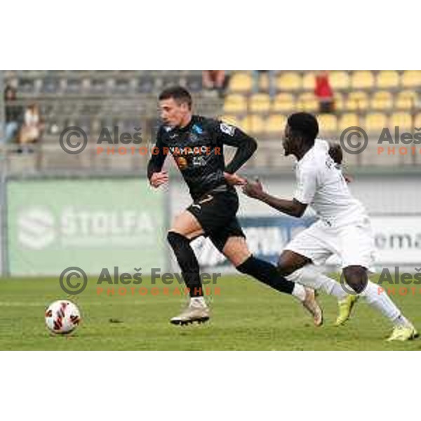 Loren Maruzin in action during Prva Liga Telemach football match between Tabor CB 24 Sezana and Bravo in Sezana, Slovenia on November 21, 2021