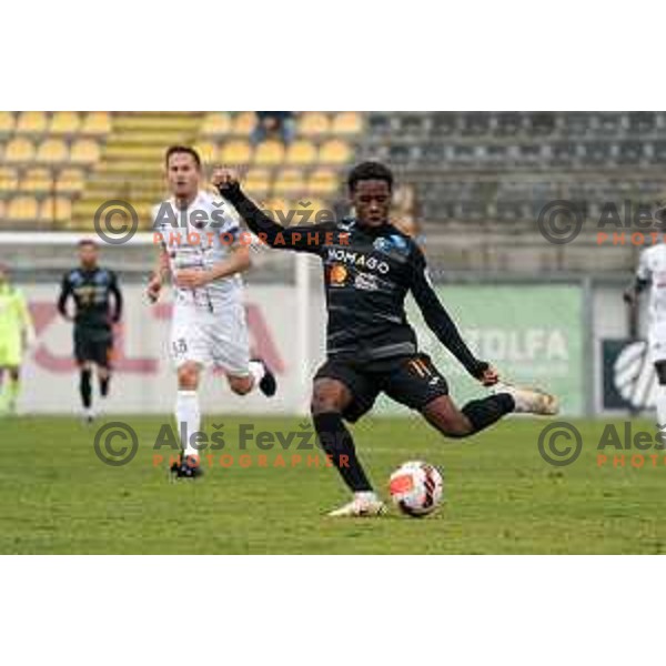  in action during Prva Liga Telemach football match between Tabor CB 24 Sezana and Bravo in Sezana, Slovenia on November 21, 2021