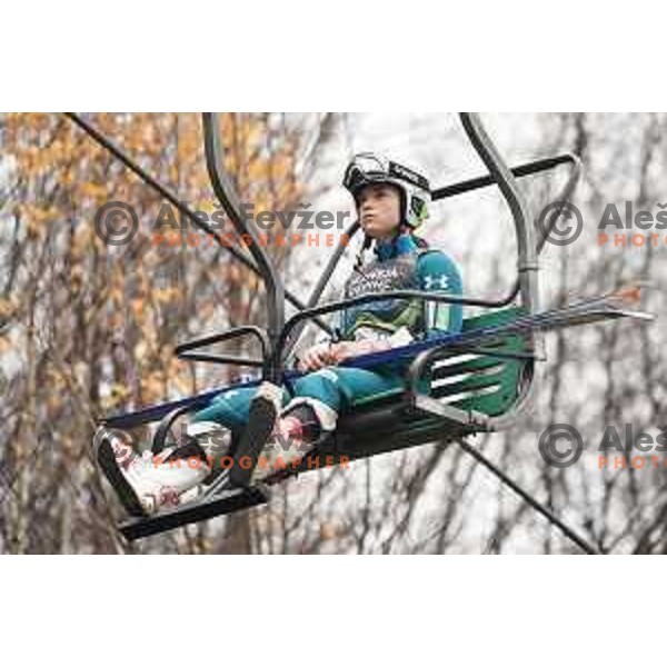 Slovenia Ski-jumping team practice session in Kranj, Slovenia on November 23, 2021