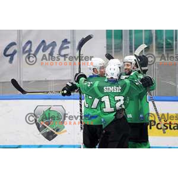 Guillaume Leclerc in action during Slovenian Championship regular season match between SZ Olimpija and SIJ Acroni Jesenice in Ljubljana, Slovenia on November 23, 2021