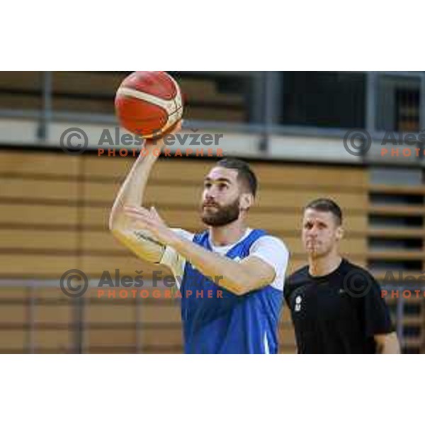 Alen Hodzic during Slovenia National team practice session in Bonifika hall, Koper, Slovenia on November 22, 2021